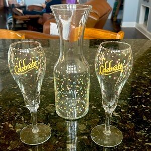 Wine Decanter & Wine Glasses